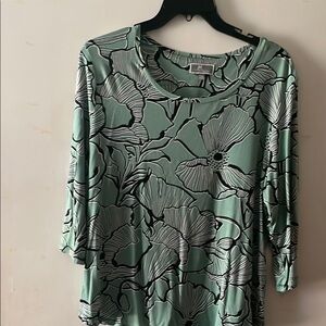 Floral Green Women's Top